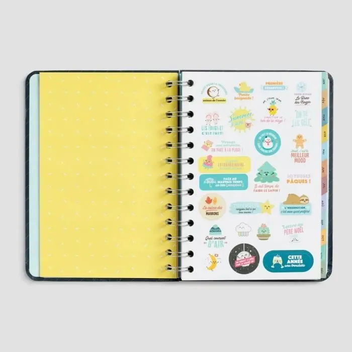 Agenda - Mr. Wonderful - 2023 - Bleu marine - 17,5x12,5 cm - 160 pages avec spirales-2