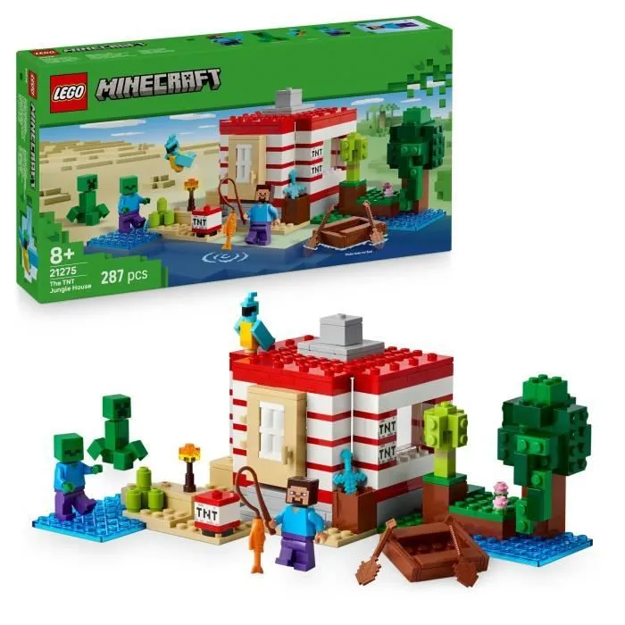 LEGO Minecraft 21275 La Maison En TNT De La Jungle - Jeu De Construction Pour Fille 8 Ans-0