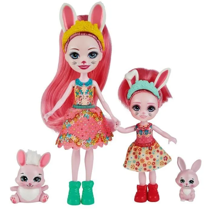 Enchantimals - Bree Lapin Et Petite Soeur - Poupée-0