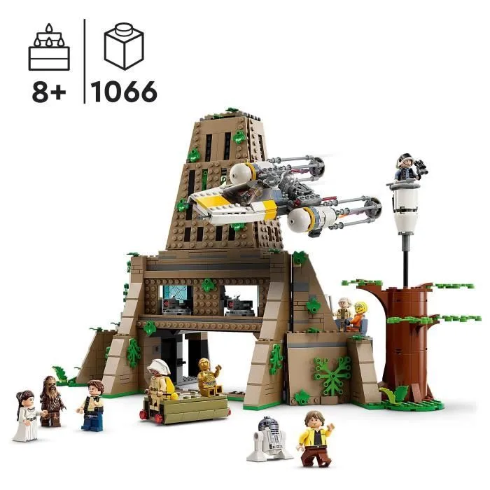 LEGO® Star Wars 75365 La Base Rebelle de Yavin 4, Jouet avec 10 Minifigurines dont Luke Skywalker, la Princesse Leia-1