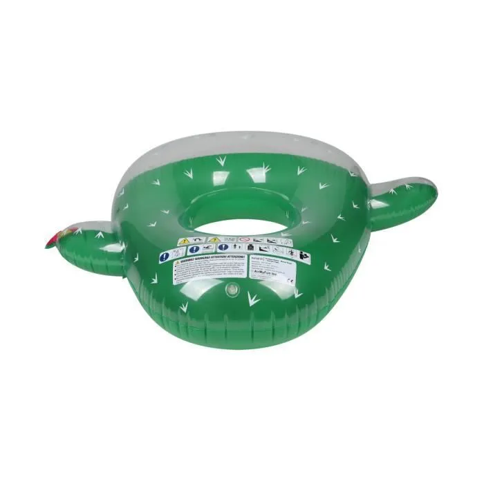Bouée Gonflable Ronde - Air My Fun - Cactus ø130cm - Ultra Confort et Flotteur Deluxe-1