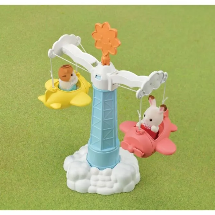 SYLVANIAN FAMILIES - 5334 - Le manège volant des bébés - La crèche, l'école-2
