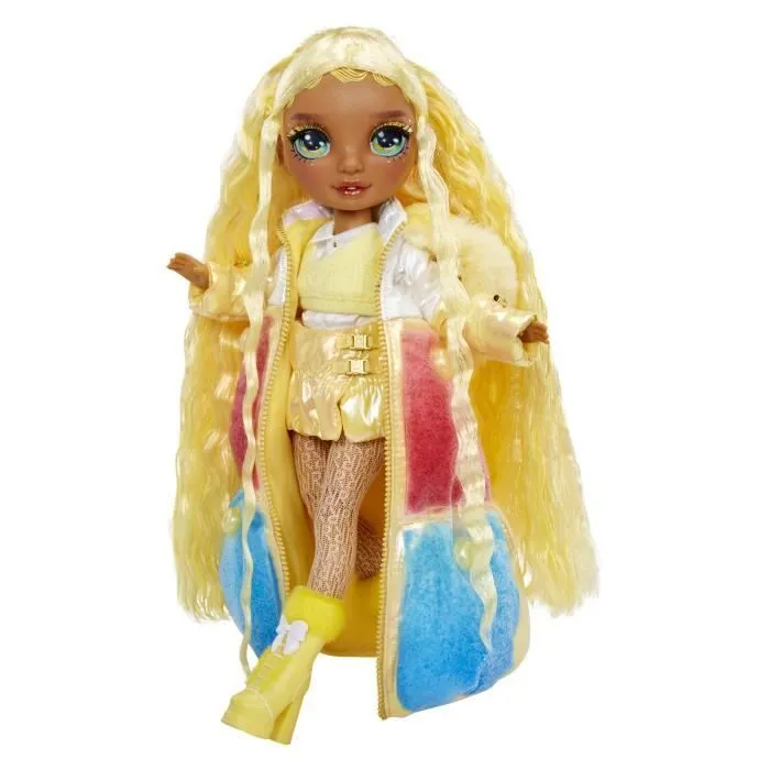 Rainbow High - Winter Wonderland - Jaune- Révèle ta couleur - Créer son bonhomme de neige - Dés 4ans-4