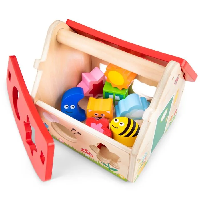 Jouet éducatif - NEW CLASSIC TOYS - Boite de formes Maison - Multicolore Rouge - 12 mois-3