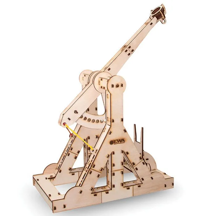 Eco-Wood-Art Kit de maquette 94 pcs Bois Trébuchet-0