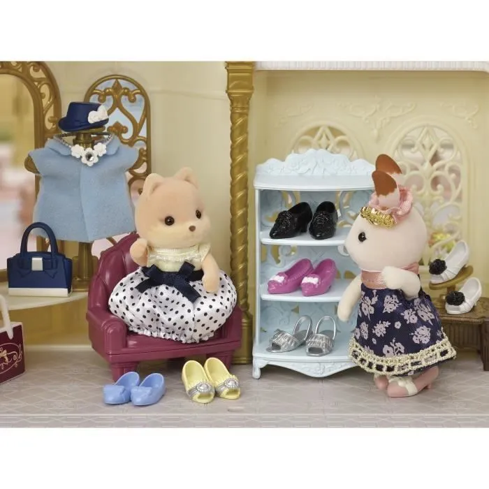 Figurines miniatures - SYLVANIAN FAMILIES - La valisette de mode et grande sœur Chien caramel-3