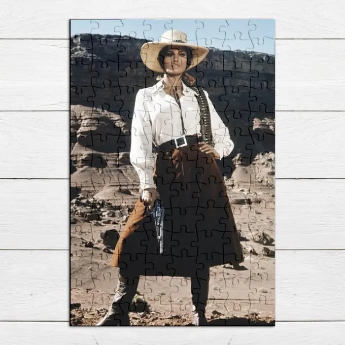 Puzzle Classique - FABULOUS - Femme Cowboy Western Revolver - 100 Pièces - Mixte - Intérieur-3