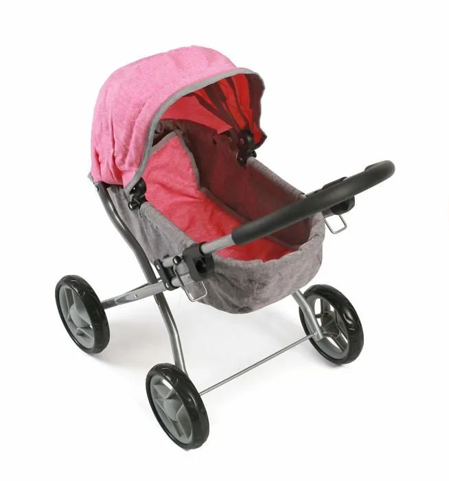Landau - poussette Bayer chic - 550-57 - 2000 - Poussette Lilli pour poupees jusqu'a env. 41 cm, melange Rose-3