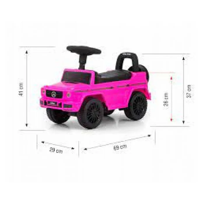 Voiture pour enfant Mercedes G350D Milly Mally - 69 cm acier rose-1