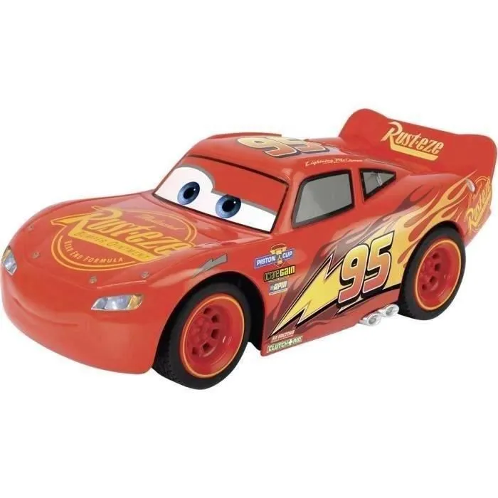 Voiture radiocommandée Majorette - Flash Mc Queen - Pile non incluses-0