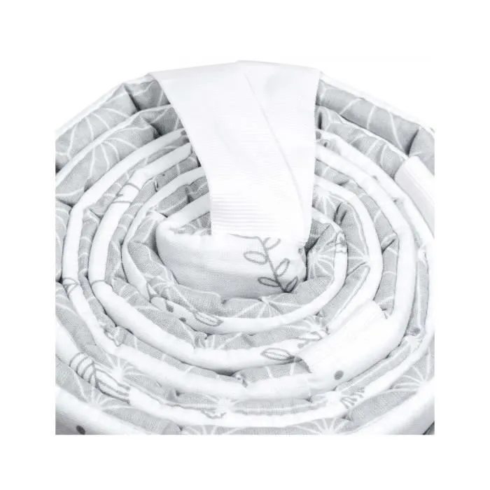 Bellochi Tour de Lit Bébé 180x30 cm - Certifié - Universel en Coton et Velours Souple pour un Matelas 120x60 cm Star Copse-2