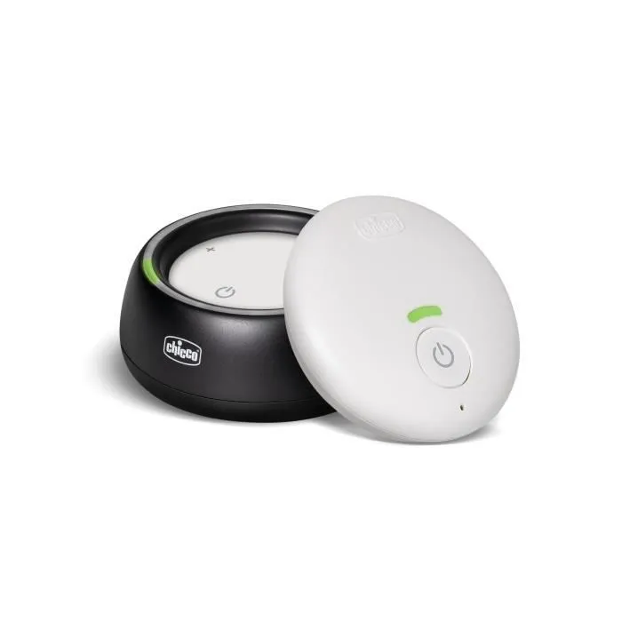 Ecoute bébé Audio DECT - CHICCO - Blanc - 10 niveaux de son - Ondes zéro émission-0
