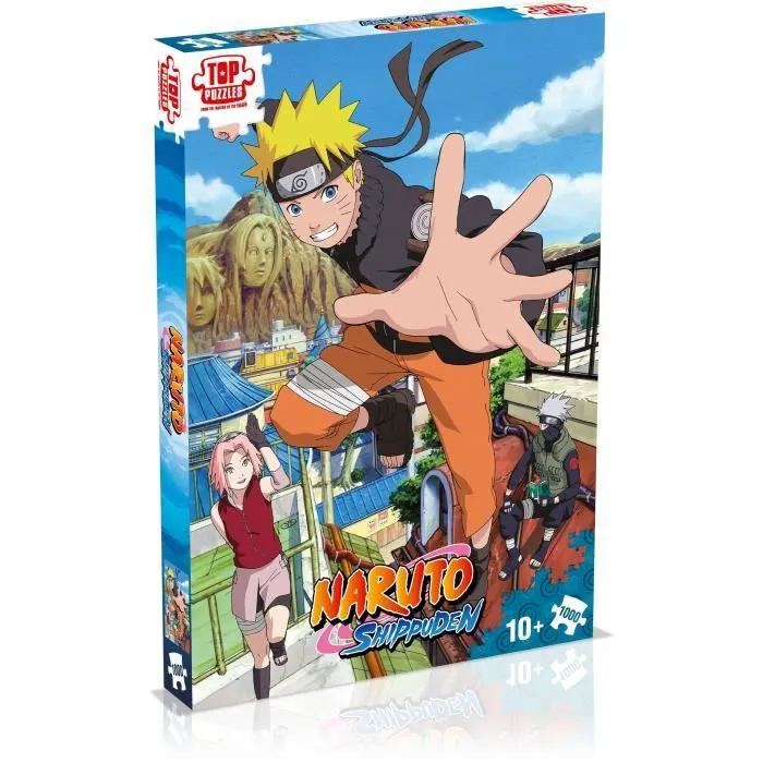 Puzzle Naruto Shippuden Retour à Konoha 1000 pièces - Winning Moves - Dessins animés et BD - Adulte - Bleu-3