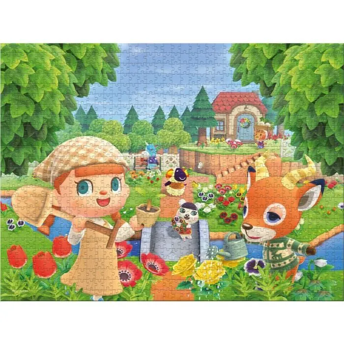 Puzzle ANIMAL CROSSING 1000 pièces - Winning Moves - Dessins animés et BD - Pour Enfant de 10 ans et plus-1