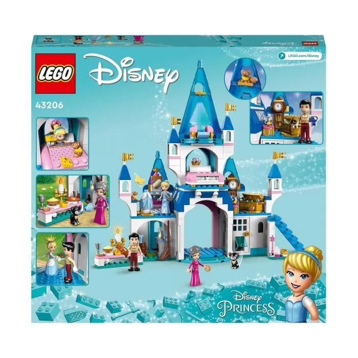 LEGO Disney Princess - Le Château de Cendrillon et du Prince Charmant - Jouet dès 5 Ans - 365 Pièces-5