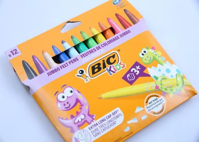 Feutre - BIC KIDS - 594 - Pochette de 12 - Pointe extra large - Couleurs assorties-3
