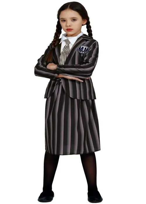 Déguisement Uniforme Scolaire Gothique pour fille-0