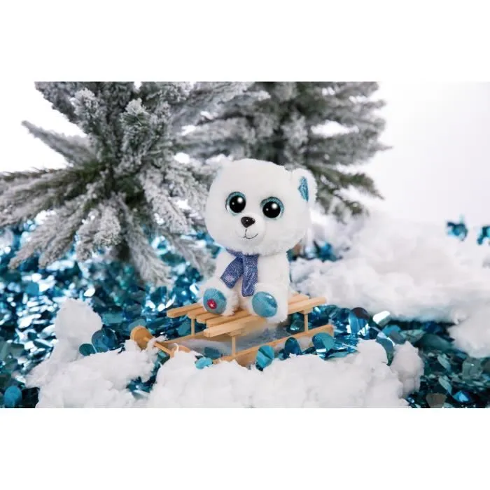 Nici peluche Benjie ours polaire junior 15 cm peluche/polyester blanc-2