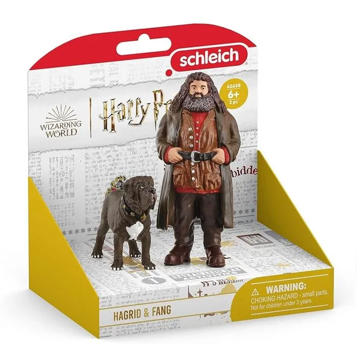 Hagrid et Crockdur, Figurine de l'univers Harry Potter®, pour enfants dès 6 ans, 8 x 11,5 x 13 cm - schleich 42638 WIZARDING WORLD-2