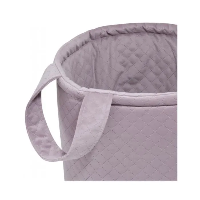Bellochi Panier Rangement Enfant - Pliable et Universel Panier Rangement Jouet - Velours Doux - 33x40 cm Rose-1