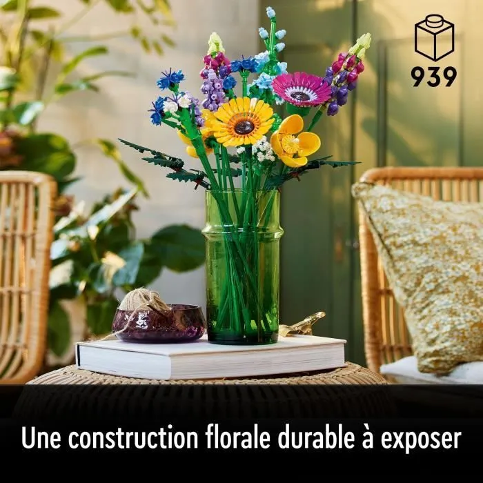 LEGO® Icons 10313 Bouquet de Fleurs Sauvages, Plantes Artificielles avec Coquelicots, pour Adultes-2
