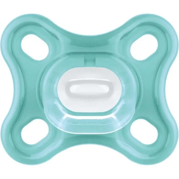 Sucette Physiologique MAM - Lot de 2 - Silicone Souple et Doux - Bleu/Vert-2