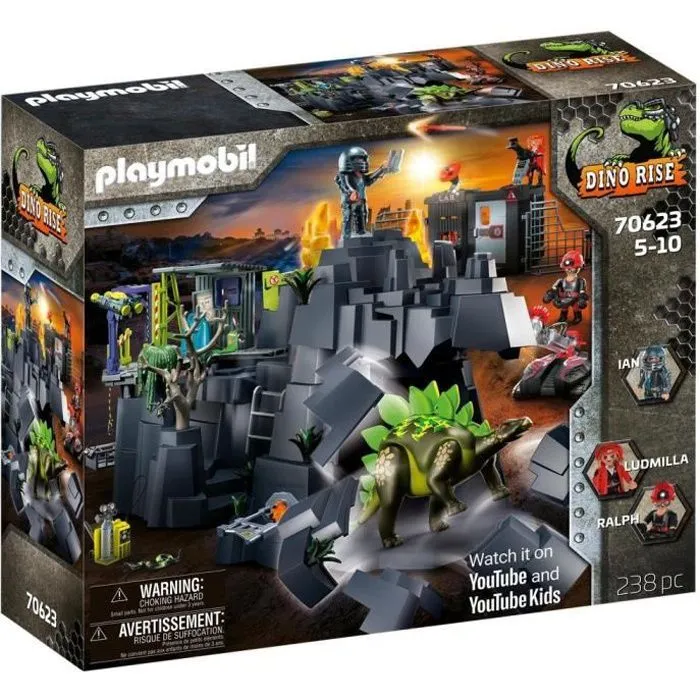 PLAYMOBIL - 70623 - Dino Rise - Dino Rock - Mixte - A partir de 4 ans - Garantie 2 ans-0