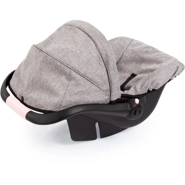 Siège Auto de Poupée Gris - BAYER - Convient aux poupées jusqu’à 46 cm - Ceinture de sécurité intégrée-5