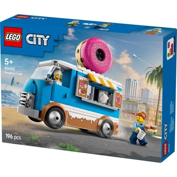LEGO City 60452 Le food-truck de donuts - Jouet de construction pour garçon dès 5 ans-5