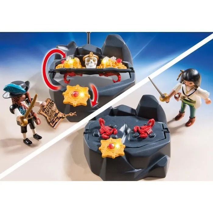 PLAYMOBIL - Pirates et Trésor Royal - Les Pirates Des Ténèbres - Contient 2 personnages et des accessoires-2