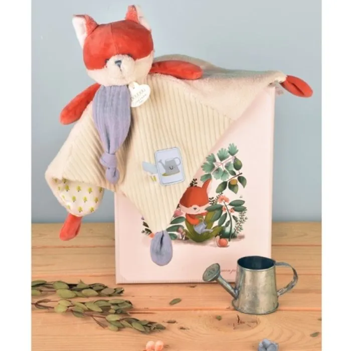 Doudou plat Renard Romarin --2