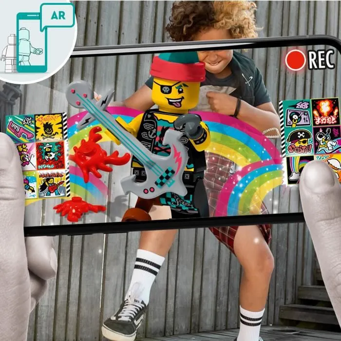 LEGO® 43103 VIDIYO™ Punk Pirate BeatBox Créateur de Clip Vidéo Musique, Jouet Musical, Appli Set de Réalité Augmentée avec Figurine-1