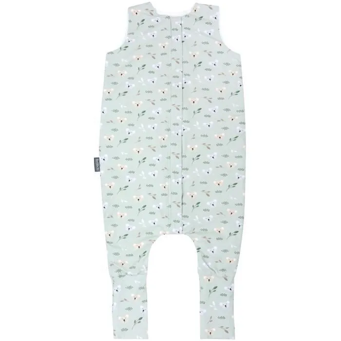 Bellochi Unisexe Pyjama Bebe - Double-face Body Bebe - Combinaison Bebe 3 à 4 ans - Vetement Bebe Gris Fleurs „Toute l'année”-2