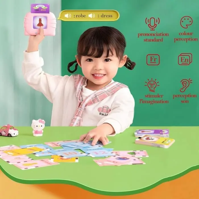 Jeux éducatifs - Non spécifié - Cartes Flash Parlantes - 112 Feuilles - Multicolore - Pour enfants de 1 à 6 ans-2