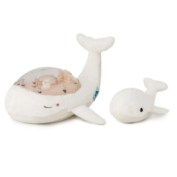 Tranquil Whale Family - Blanc-0