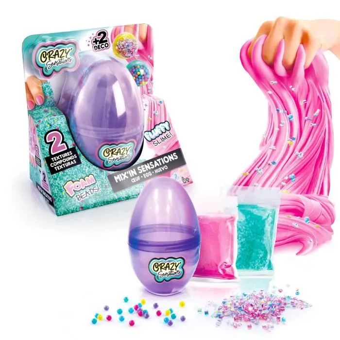 Œuf ASMR textures satisfaisantes - Canal Toys - Crazy Sensations - CCC 023 - Violet-0