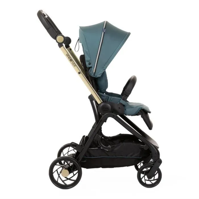 Poussette citadine - CHICCO - One4Ever Green Gem - Hamac réversible - Grandes roues - Poids 7.9 kg-7