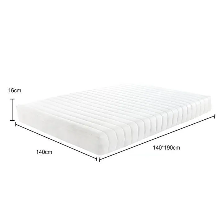 Matelas - Luxe - Memo - 140x190 cm - Épaisseur 16 cm - 8 zones de confort-1