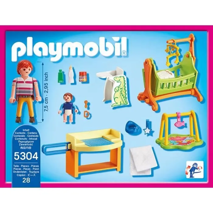 PLAYMOBIL 5304 - La Maison Traditionnelle - Chambre de Bébé-1