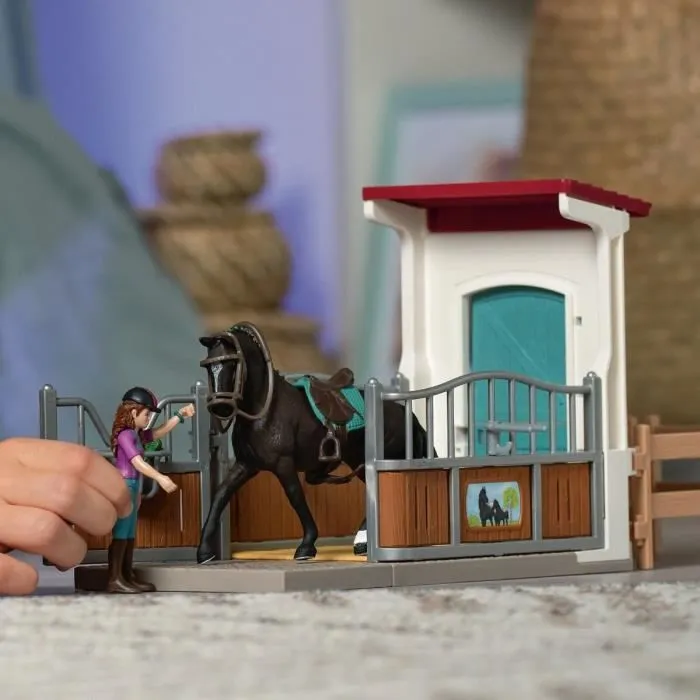 Horse Box Lisa et Storm, Figurine cheval et accessoires, SCHLEICH 42709 Horse Club, dès 5 ans-3