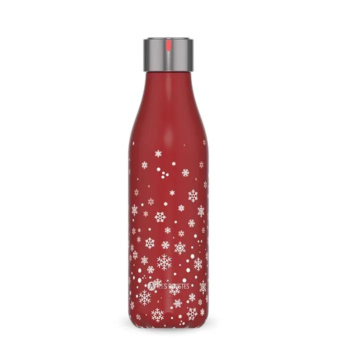 Bouteille isotherme - Les Artistes Paris - XMas 500 ml - Acier inoxydable - Rouge - Étanche-0