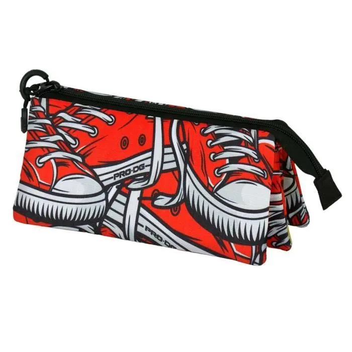 Trousse à crayons - PRODG Sneak - Triple compartiment - Rouge - Ripstop - Hydrofuge-0