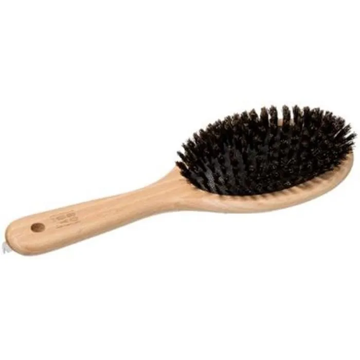 Brosse à Cheveux "Poils de Sanglier" 24cm Naturel Beige-0