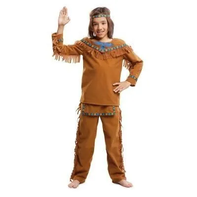 Déguisement Indien Garçon - NO NAME - Indien - Polyester - Marron-1