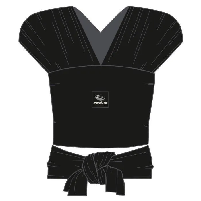 Echarpe de portage MANDUCA SLING Noir - Pour un portage tout en douceur - Coton 100% bio-2