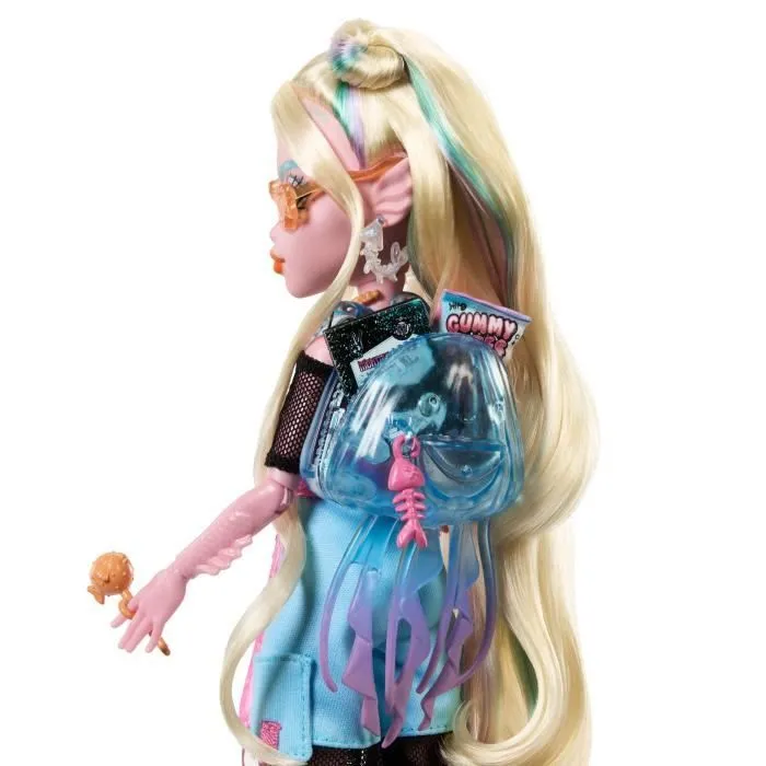 Monster High-Poupée Lagoona Blue-Poupée avec animal et accessoires HXH75-2