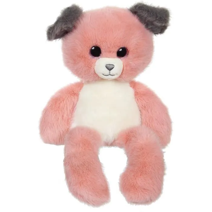 Peluche Chien Leggies - GIPSY TOYS - Rose et Gris, 48 cm-0