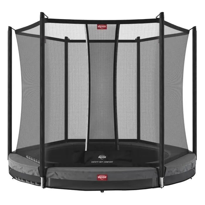 Trampoline - BERG - Favorit InGround - 330 cm - Gris - Avec filet de sécurité Comfort-0