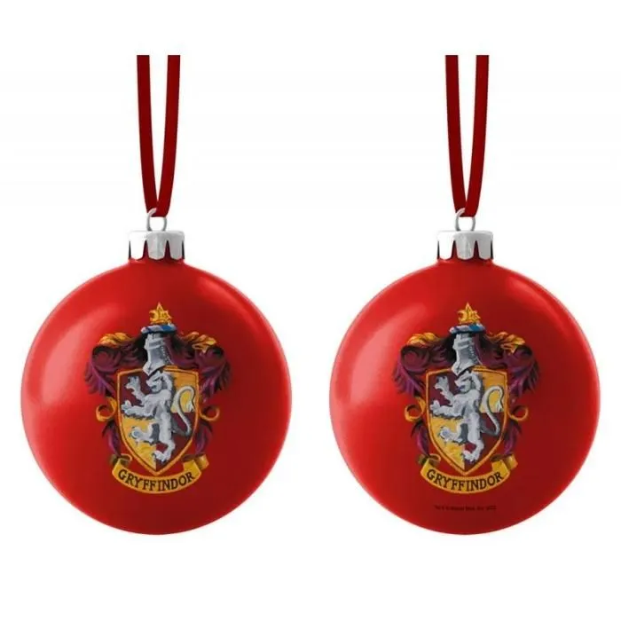 Boule de Noël - SD TOYS - Gryffondor - Multicolore - Verre - À suspendre-1