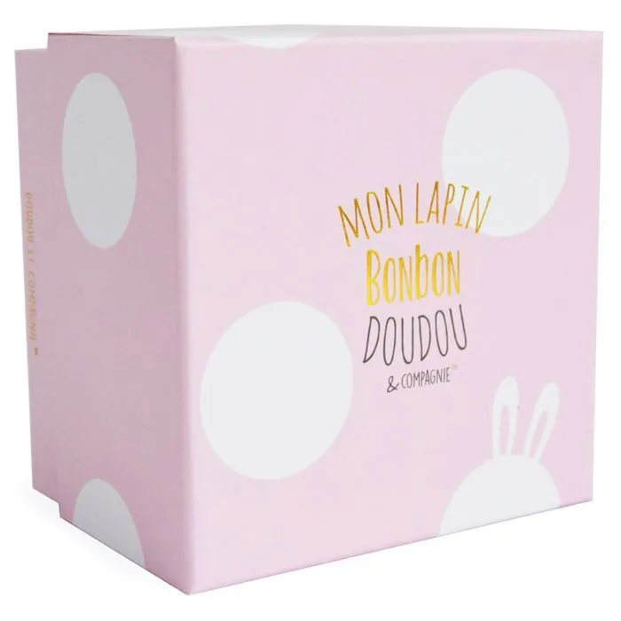 Doudou et Compagnie - Lapin Bonbon - Lapin Bonbon Rose 20cm-3
